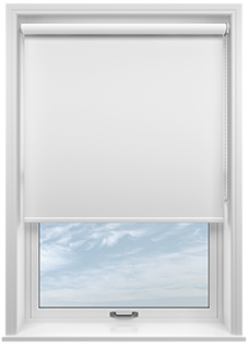 Trinity (Blackout), White - Twist&Fit Roller Blind